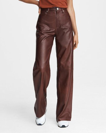 Super High-rise Leather Pant | Apparel Pants | rag & bone