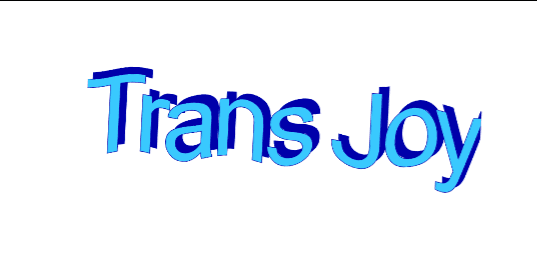 trans joy wordart
