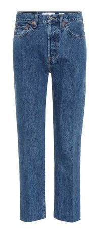 Stovepipe High-Waisted Jeans | Re/Done - mytheresa