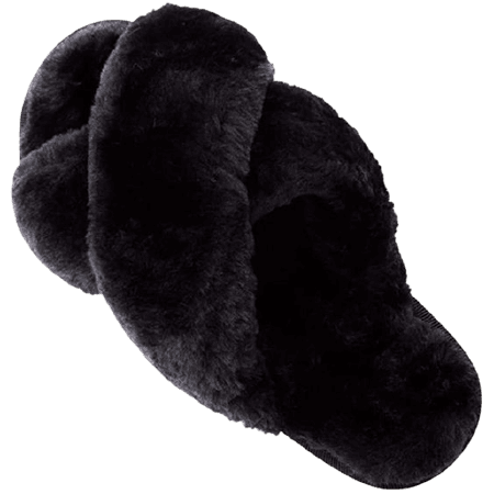 warm open toe slippers