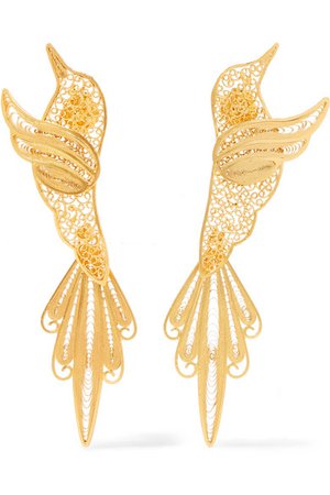 Mallarino | Colibri gold vermeil earrings | NET-A-PORTER.COM