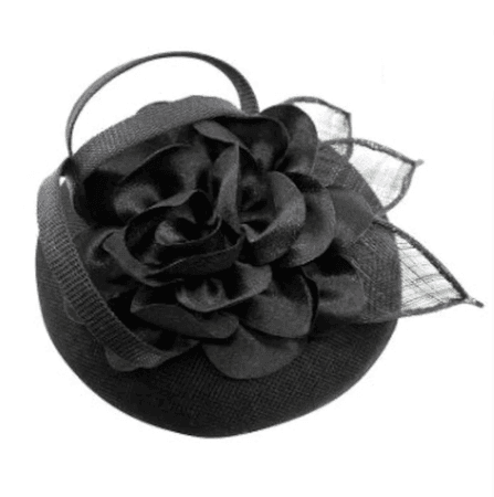 Black, noir, black Fascinator, black hat, Fascinators, Fascinator hat, hat, hatinator, wedding hat, ascot hat, derby hat, black Fascinator
