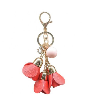 leather red rose keychain - Google Search