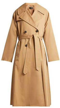 Topher Belted Cotton Gabardine Trench Coat - Womens - Tan