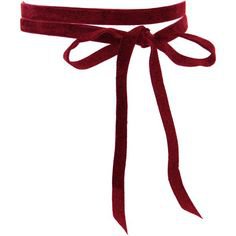 Red ribbon belt