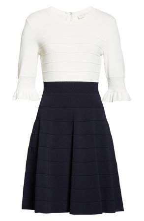 Ted Baker London Lauron Fit & Flare Sweater Dress | Nordstrom
