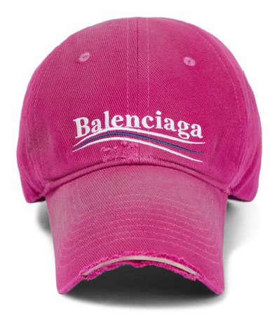 Balenciaga - Embroidered cotton baseball cap | Mytheresa
