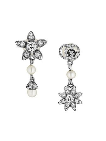 Gucci Flower and Double G earrings with diamonds $4,700 - Buy AW19 Online - Fast Global Delivery, Price