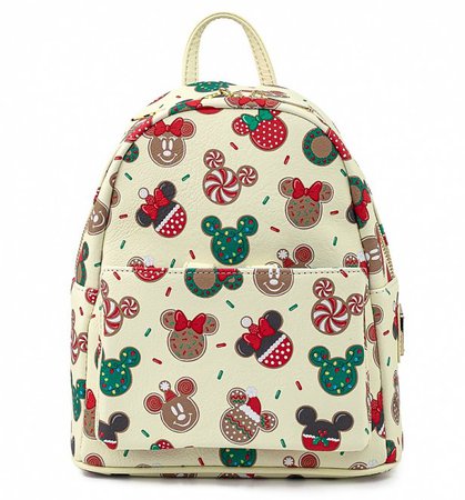 Loungefly Disney Mickey & Minnie Christmas Cookies Mini Backpack & Headband Combo