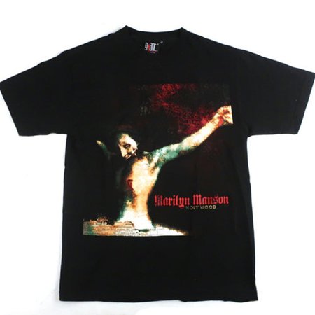 Vintage Marilyn Manson Holywood Tour Dates T-shirt Metal Band | Etsy