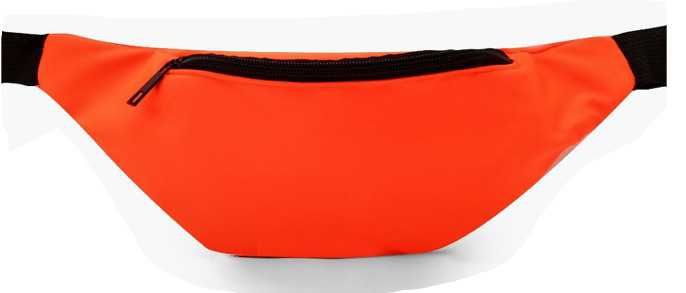 Neon Orange Bum Bag with Black Details