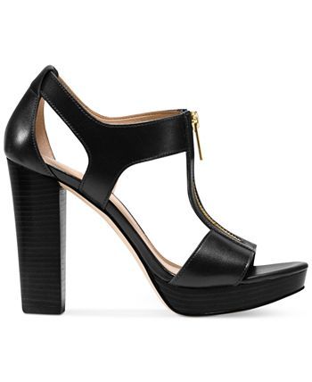 Michael Kors Women's Berkley T-Strap Platform Dress Sandals & Reviews - Sandals - Shoes - Macy's