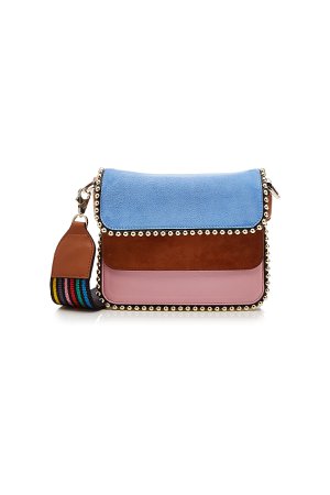 Bibi Tricolor Shoulder Bag with Leather and Suede Gr. One Size