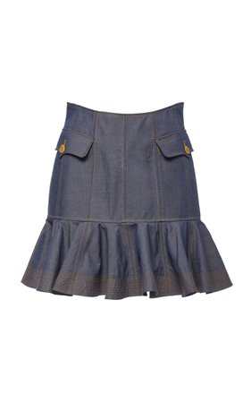 Delton Cotton Flare Mini Skirt by Acler | Moda Operandi