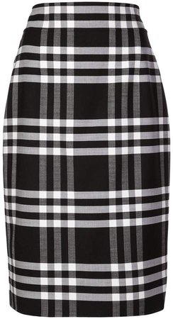 plaid fitted skirt