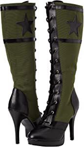 Amazon.com: Funtasma ARENA2022/BPU-AYGNCA Women's Boot, Black Polyurethane/Army Green Canvas, 8 M US: Shoes