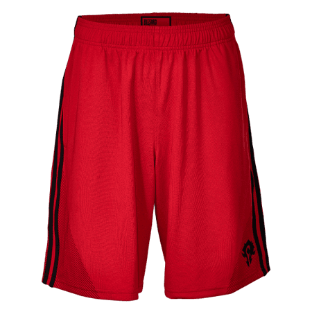 Red basketball shorts