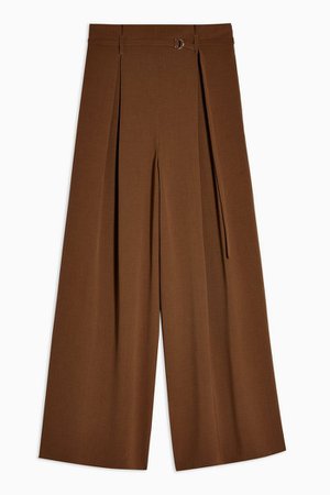 Brown Wide Leg Trousers | Topshop