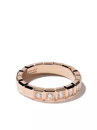 Chopard 18kt Rose Gold Ice Cube Diamond Ring - Farfetch