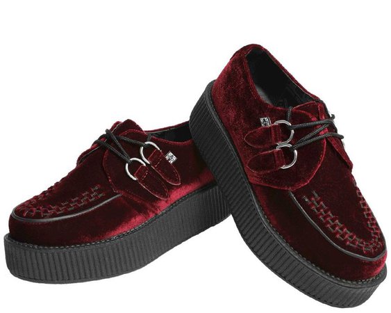 *clipped by @luci-her* Dark Red Velvet Creepers