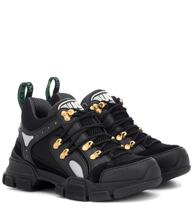 Flashtrek Leather Sneakers | Gucci - mytheresa.com