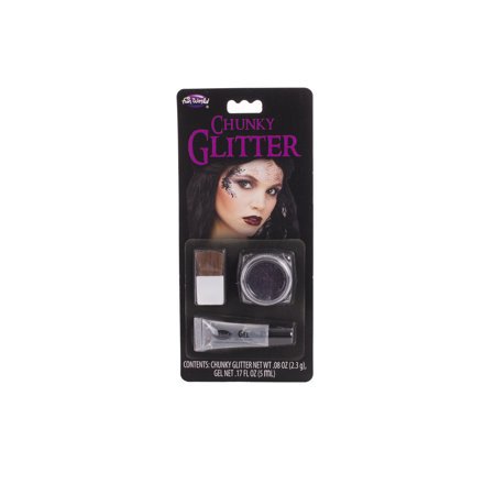 Fun World Halloween Chunky Glitter with Gel 3pc Makeup Kit, .08 oz - Walmart.com