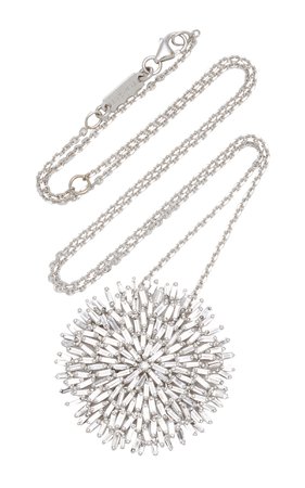 Suzanne Kalan 18K White Gold Diamond Necklace