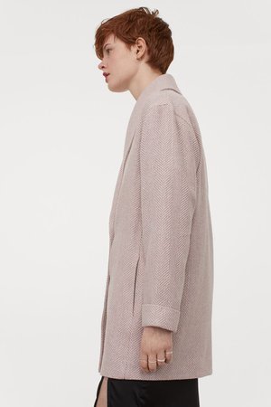 Wool-blend coat - Light pink - Ladies | H&M GB