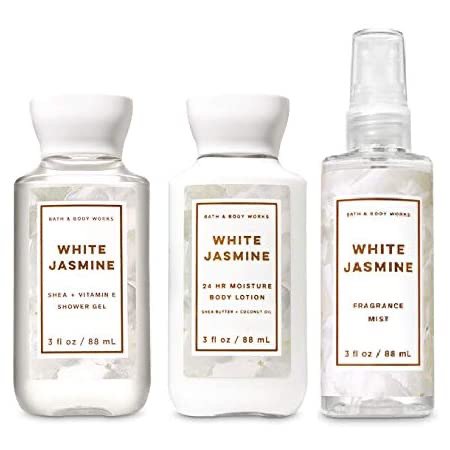 bath and body works white jasmines travel set