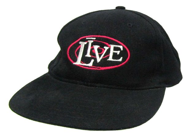 Live Spiral Logo Black Baseball Hat Cap New Official Band Merch OSFM | eBay
