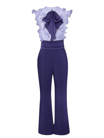 Purple Ruffles Sleeveless 1950S Vintage Pant Set – Jolly Vintage