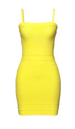 Yellow Bodycon Dress
