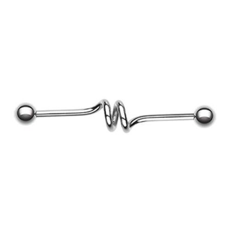 Double Spiral Industrial Barbell - * Rebel Bod *