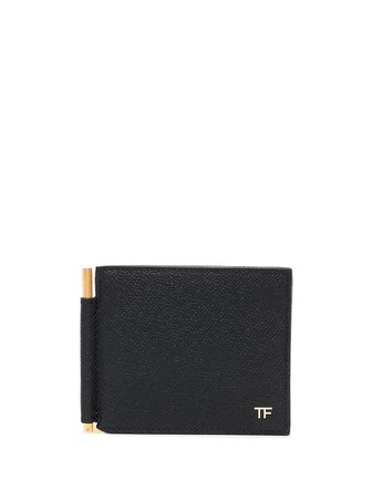 Shop TOM FORD money-clip leather wallet with Express Delivery - FARFETCH