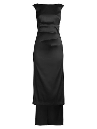 Shop Aidan Mattox Ankle-Length High-Low Cocktail Dress | Saks Fifth Avenue
