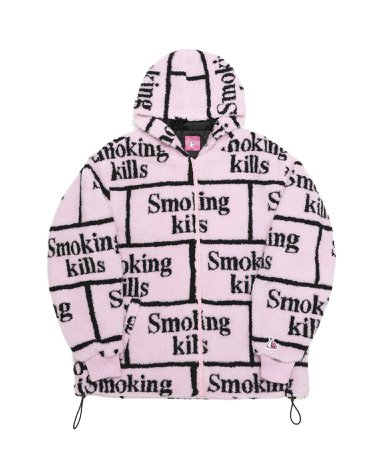 Smoking Kills Boa Zip Up Hoodie[FRJ079] – #FR2