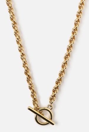gold chunky chain necklace
