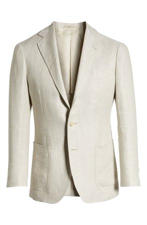 Ring Jacket Trim Fit Herringbone Linen Sport Coat | Nordstrom