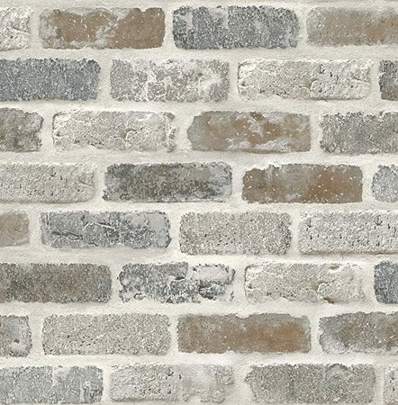 NextWall Washed Faux Brick Peel and Stick Wallpaper. - - Amazon.com
