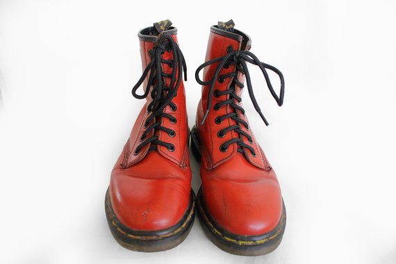 US6 Dr Martens Vintage Red Leather Doc Martens Boots EU37/ US6 | Etsy