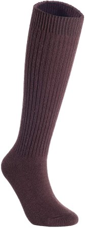 Lian LifeStyle Non Slip, Exceptional, Cozy and Cool Women's 4 Pairs Knee High Wool Crew Socks JH05 Size 6-9(Black, Grey, Beige, Brown) at Amazon Women’s Clothing store