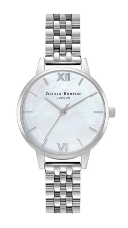 Olivia burton silver watch