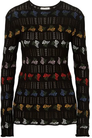 Sonia Rykiel | Cotton-blend jacquard sweater | NET-A-PORTER.COM