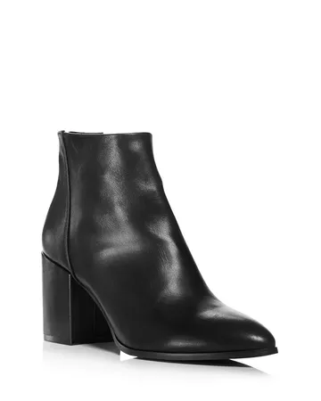 AQUA Women's Dante Pointed Toe Leather Booties - 100% Exclusive | Bloomingdale's