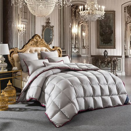Luxury Filling White Goose Down Quilt Comforter Winter Warm Soft Pure 100% Cotton Duvet cover Single Twin Queen King Size-in Comforters & Duvets from Home & Garden on Aliexpress.com | Alibaba Group
