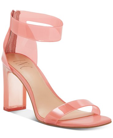 INC International Concepts INC Women's Makenna Two-Piece Dress Sandals, Created for Macy's & Reviews - Sandals & Flip Flops - Shoes - Macy's pink