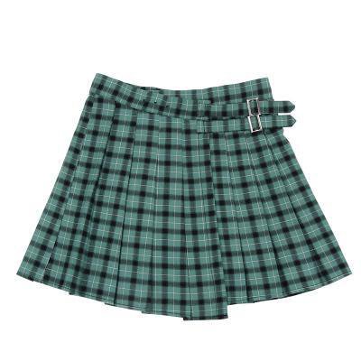 Summer korean Soft Girl Plaid Double Strap High Waist Skirt SD00375– SYNDROME - Cute Kawaii Harajuku Street Fashion Store