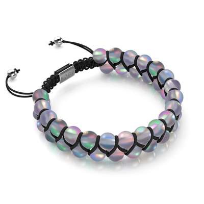 Rainbow White | Unicorn Silver | Double Mermaid Glass Bracelet – NOGU.studio