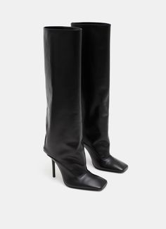 THE ATTICO Sienna leather knee-high boots