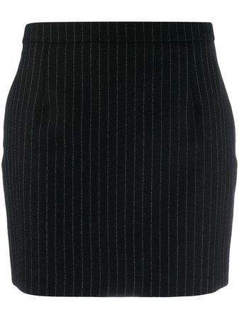 Saint Laurent Pinstriped Mini Skirt - Farfetch